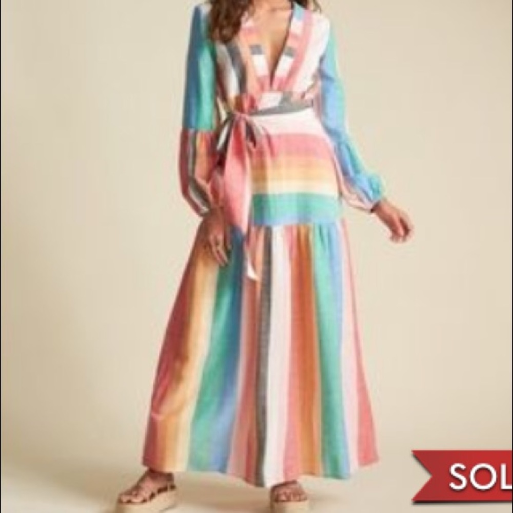 Billabong X Sincerely Jules Rainbow Maxi NWT